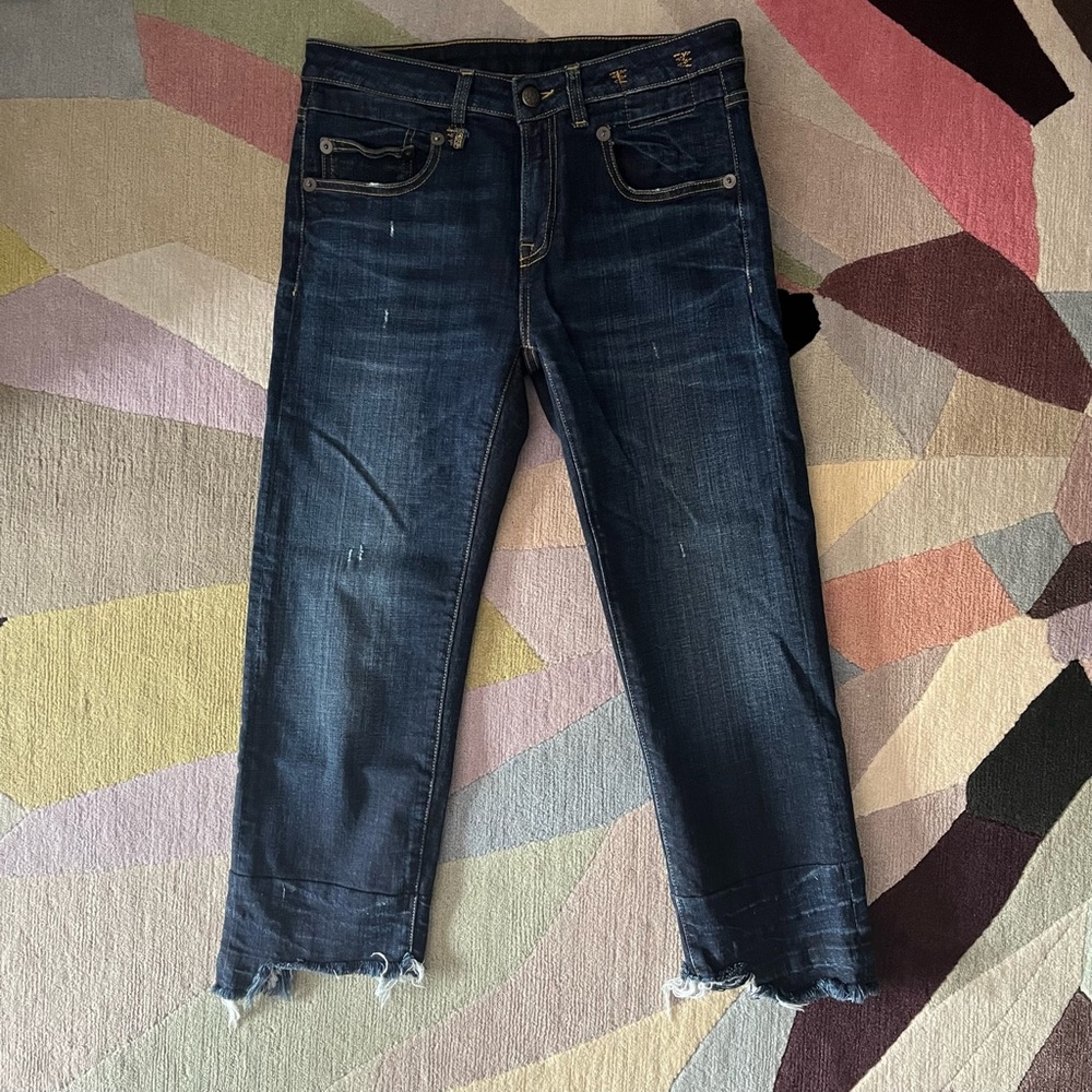 R13 Boy Straight Jean—Howell Indigo